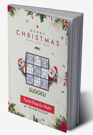 Christmas Sudoku Puzzle Book for Adults : Sudoku Hard Puzzles Enjoy Hours of Fun and Challenges during Christmas Holidays/New Year - Large Size 8 x 11.5