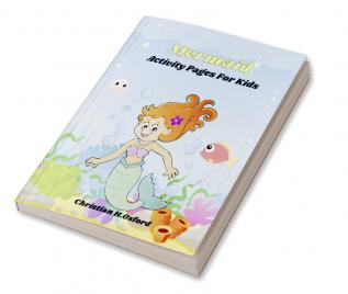 Mermaid Activity Pages For Kids : Mermaid activity pages with book patterns for kids.