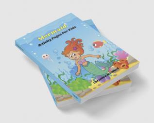 Mermaid Activity Pages For Kids : Mermaid activity pages with book patterns for kids.