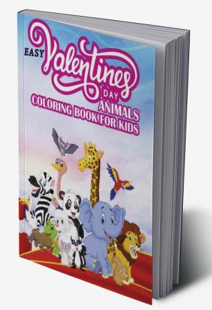 Easy Valentines Day Animals Coloring Book For Kids : The Valentine's Day coloring book for kids ages 4-8 cute animals &amp; Cute love valentines day animals coloring pages for kids