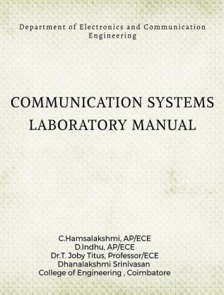 Communication Systems Laboratory Manual