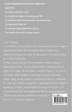 Communication Systems Laboratory Manual