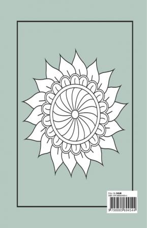 Coloring Book for Seniors : Big Print Mandala Design Flower Patterns