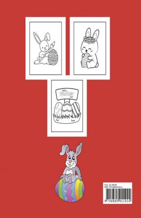 Happy Easter Coloring Book For Kids Ages 2-6 : Easter Coloring Book For Toddlers And Preschool Little Kids Ages 1-4 2-6 &amp; Large Print Big &amp; Easy Simple Drawings.