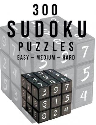 300 Sudoku Puzzles Easy – Medium – Hard