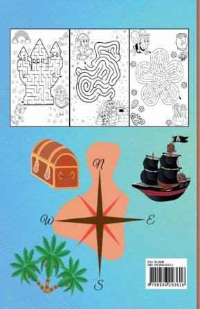 Mazes For Kids Ages 4-8 : Activity book for kids ages 4-8 |Puzzle book for Kids ages 3-56-8| Fun and Challenging Mazes for Boys and Girls | Workbook for Children: Games and Problem-Solving