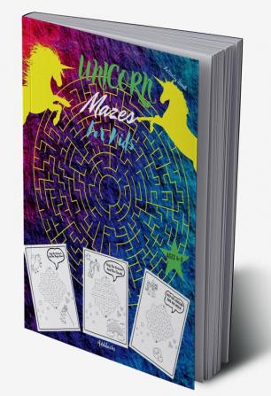 Unicorn Mazes for Kids : Mazes Activity Book Ages 4-8 | Workbook for Games Puzzles and Problem-Solving | Fun First Mazes for Kids