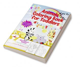 Animals Coloring Book for Toddlers : Amazing Educational Coloring Pages of Animal Letters for Boys &amp; Girls Aged 3-8 /Practice Handwriting and Color Hand Drawn Illustrations / Tracing Letters / ...