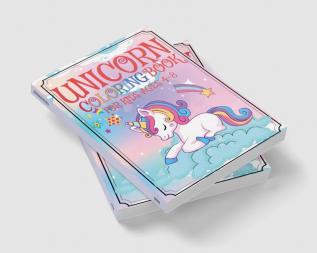 UNICORN COLORING BOOK FOR KIDS AGES 4-8 : Amazing and Cute Coloring Pages