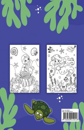 CUTE MERMAID COLORING BOOK / प्यारा मत्स्यांगना रंग पुस्तिका : 4-8 और 9-12 उम्र की लड़कियों और बच्चों के लिए अद्भुत मत्स्यांगना रंग पेज