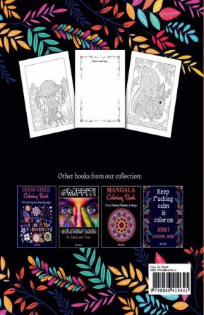 Animal Mandala Coloring Book : 100 Stunning Animal Mandala Designs for Stress Relief | Amazing Animal Mandala Coloring Book for Adults and Teens