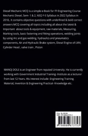 Diesel Mechanic MCQ : Diesel Mechanic MCQ