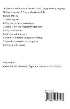 Learn C Programming : C Program Practical's Only