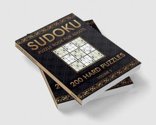 Sudoku 200 Hard Puzzles Volume 2 : Puzzle Book for Adults