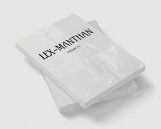 LEX-MANTHAN [VOLUME-19]