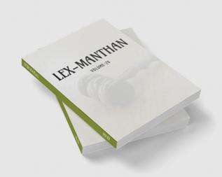 LEX-MANTHAN [VOLUME-20]