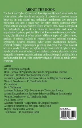 Cyber Crimes and Investigation Methods