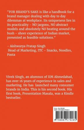 For Brand'S Sake: Marketing Lessons For Young Brand Managers