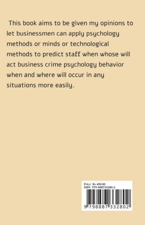 Avoiding Organizational Crime Methods