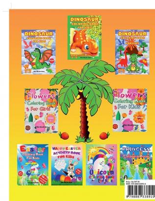 Dinosaur Coloring Book For Kids – volume 4 : Amazing coloring book and Many Funny Dot to Dot for Kids Girls Boys. Theme Dinosaur: Activity book Connect the dots and Coloring book for Kids Books Co...