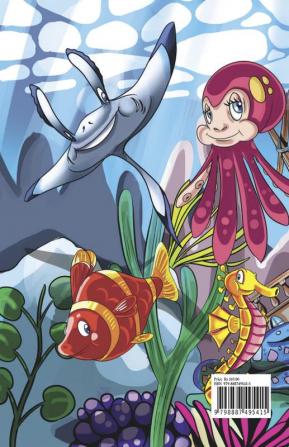 Mermaid and friend coloring book : Cute unique illustrations of mermaids and their sea creature friends