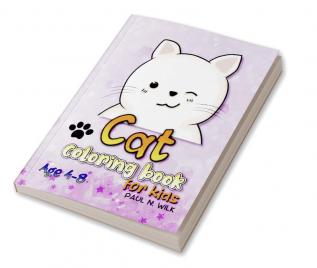 Cat Coloring Book : Adorable Cute Cats Coloring Book for Kids |  coloring pages with funny cats for boys and girls Ages 4-8