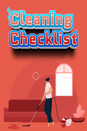 Cleaning Checklist : Housekeeping Book House Cleaning Checklists Housework Planner Chores Planner Declutter Books Schedule Daily Weekly Monthly Cleaning