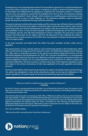 Commentary on Development Control and Promotion Regulation 2034 for Greater Mumbai (Volume III) : With Exhaustive Notes on MRTP RERA MCGM MAHDA SLUM Comparative Tables Latest Judgments Circ...