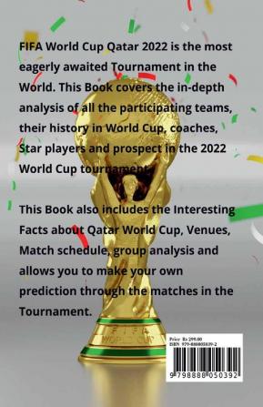 Tournament Tracker for FIFA World Cup 2022 : World's Biggest Sporting Carnival - Trivia Book World Cup Groups Team Analysis Players Records Self Prediction of Matches Quiz Fun Facts and much...