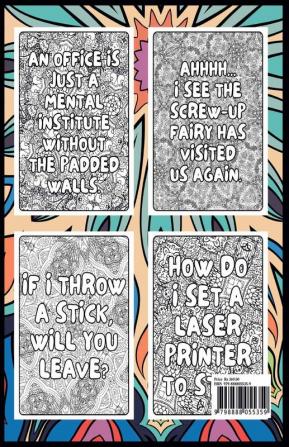 Things I Want to Say at Work But Can't Adult Coloring Book : Humorous Swear word Coloring Book for coworkers. A Funny Stress relief office Gift