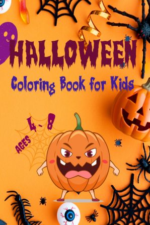 Happy Halloween Coloring Book for Kids : Fun Coloring Pages with Halloween Theme For Kids Ages 4-8 with Colorful Cover | Perfect Gift for Kids and Toddlers