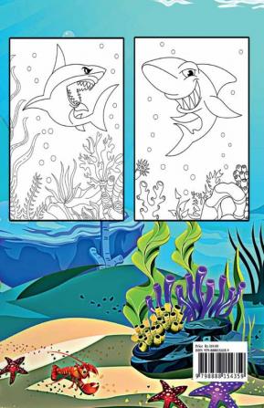 shark coloring book for kids : wonderful pages with cute sharks