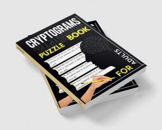 Cryptograms Puzzle Books for Adults : 300 Inspirational Large Print Cryptoquotes / Puzzle Activity Books For Adults