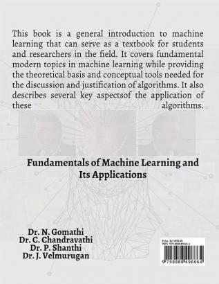 Fundamentals of Machine Learning and Its Applications