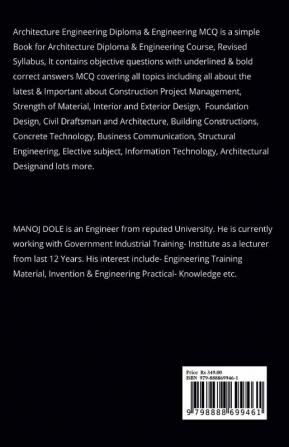 Architecture Engineering Diploma &amp; Engineering MCQ