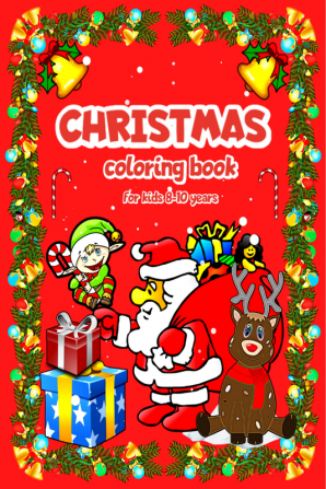 Christmas coloring book for kids 8-10 years : Stunning Christmas scenes and winter scenery for holiday days