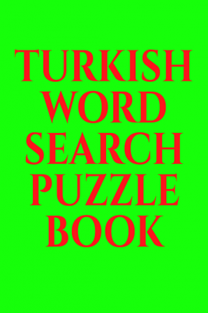 Turkish Word Search Puzzle Book