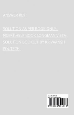 ANSWER KEY LONGMAN VISTA CLASS-7 SST : NCERT PATTERN BOOK. SOLUTION FROM BOOK ONLY.