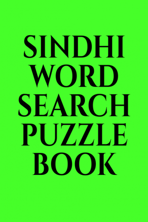 SINDHI WORD SEARCH PUZZLE BOOK