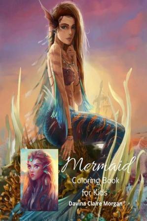 Mermaid Coloring Book for Kids : Amazing US Edition of Mermaid Coloring Pages for kids Ages 4-8 | 50 Unique and Beautiful Pages with Mermaids and their Ocean Friends|Mermaids Coloring and Activity ...