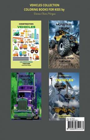 Monster Truck Coloring Book for Kids vol.2 : A Fun Coloring and Activity Book with Big Trucks for Kids Ages 4-10 | Amazing Gift for Boys | The Ultimate Monster Truck Coloring Book with 50 Designs o...