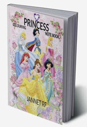 Princess coloring note book