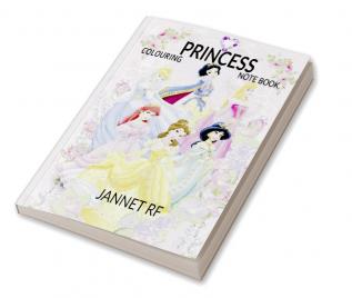 Princess coloring note book