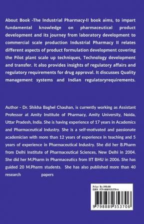 A Textbook of INDUSTRIAL PHARMACY II : As per the latest syllabus prescribed by PCI for Bachelor of Pharmacy (B.Pharm) course