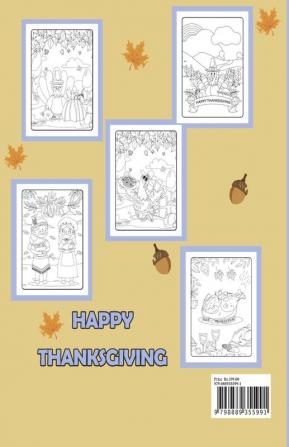 Thanksgiving Coloring Book for Kids Ages 2-5 : Beautiful and Cute Collection of 30 Pages for this Holiday