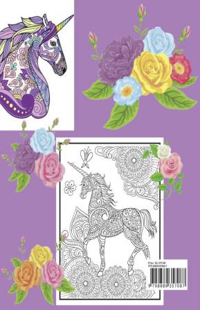 Fantasy Unicorn Adult Coloring Book Luxury Edition : Creative Haven Fantasy Unicorn Coloring Book for Adults | Fantasy Unicorn and Dover Nature | Magical Fairies Adult Coloring Book | Premium Desin...