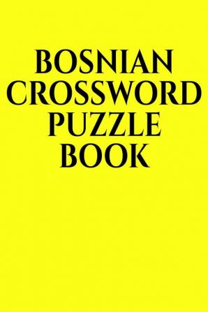 BOSNIAN CROSSWORD PUZZLE BOOK