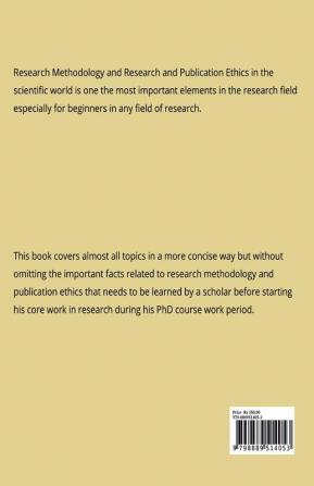 A Concise Book on Research Methodology and Research and Publication Ethics