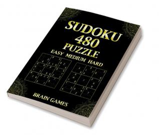 Sudoku 480 Puzzle Easy Medium Hard : Brain Games