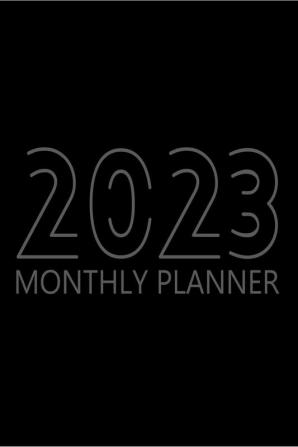 2023 Monthly planner : 12 Month Agenda Monthly Organizer Book for Activities and Appointments Yearly Calendar Notebook White Paper 8.5″ x 11″